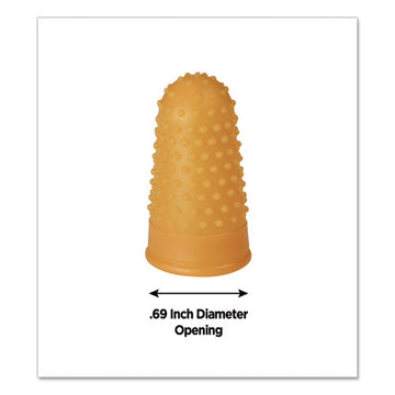 COSCO Fingertip Pads, Size 12, Large, Amber, 12-pack freeshipping - TVN Wholesale